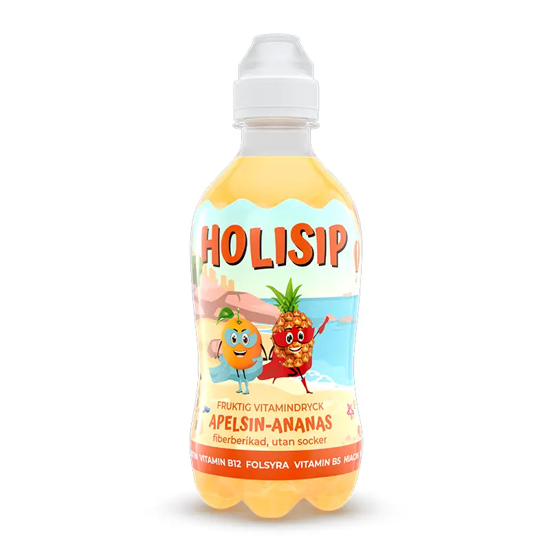 Fruktig Vitamindryck Apelsin/Ananas 12 x 35 cl från HOLISIP | #00009JM | Funktionsdryck