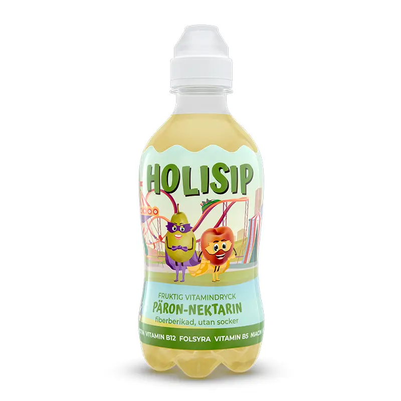 Fruktig Vitamindryck Päron/Nektarin 12 x 35 cl från HOLISIP | #00010JM | Funktionsdryck