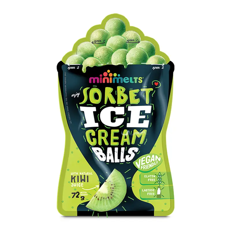 Minimelts Stora Kulor Kiwi 10 x 72 g från Minimelts BIG | #000677 | Kulglass