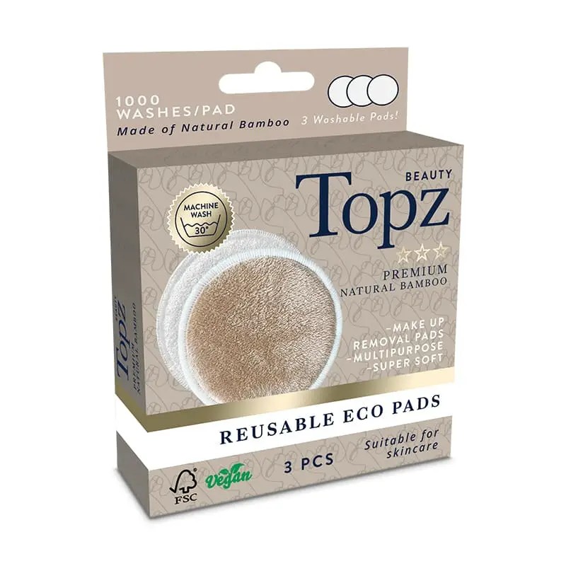 Premium Reuseable Eco Pads 3st 12 x 3 st från Topz | #000700 | Hygienartiklar