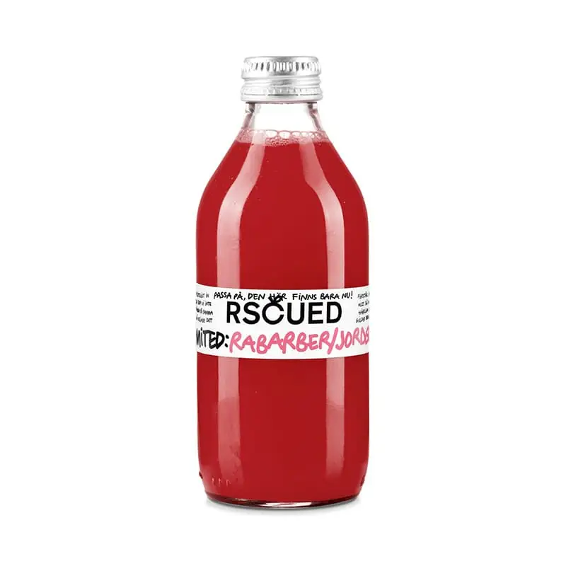 Rabarber/Jordgubb Limited 20 x 27 cl från Rscued | #0088 | Juice