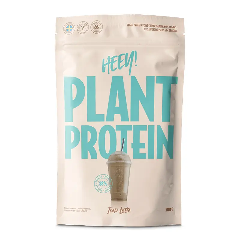 Plant Protein Vegansk Iced Latte 500 g från Heey! | #0116 | Proteinpulver & Tillskott