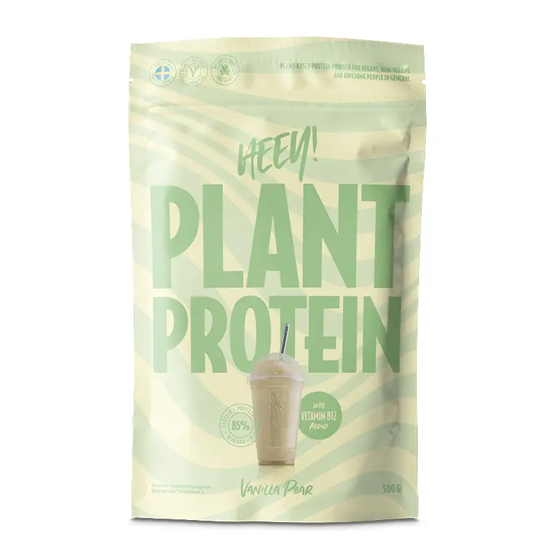 Protein Vegansk Päron & Vanilj 500 g från Heey! | #0123 | Proteinpulver & Tillskott
