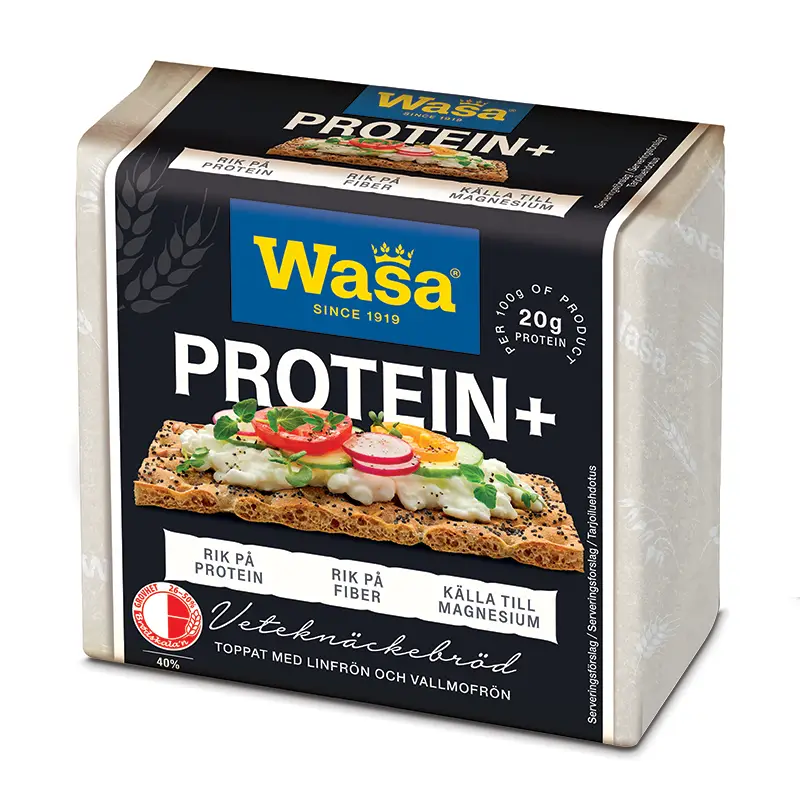 Protein knäckebröd 12 x 200 g från Wasa | #024420 | Knäckebröd