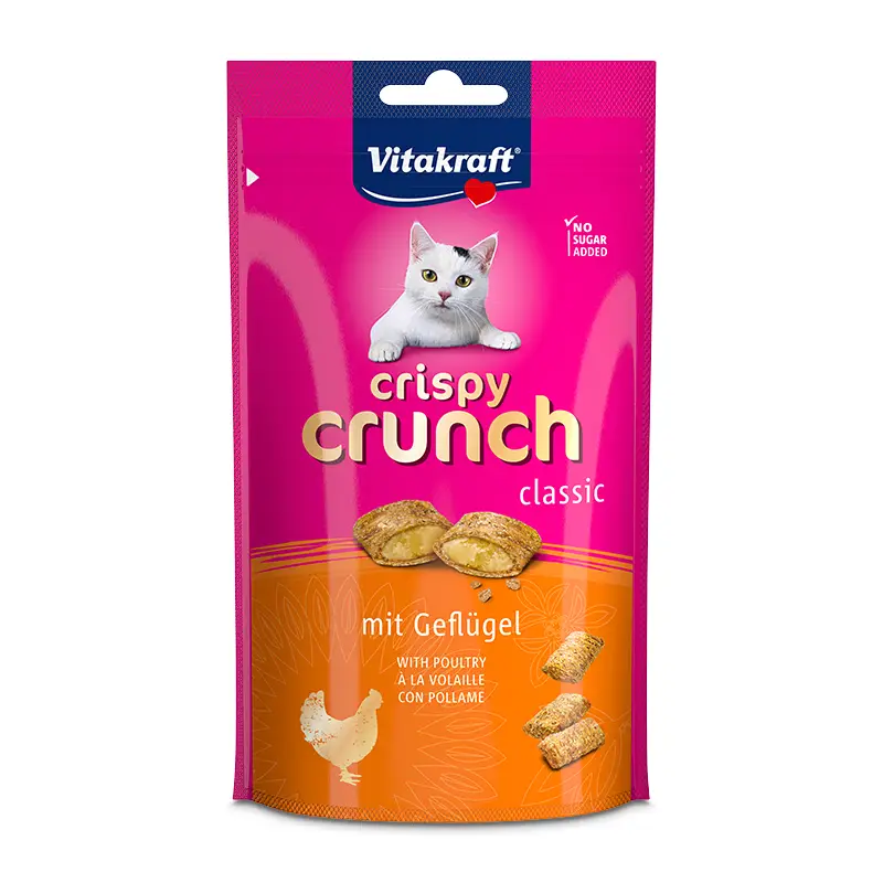 Crispy Crunch Fågel 8 x 60 g från Vitakraft | #28814 | Kattmat