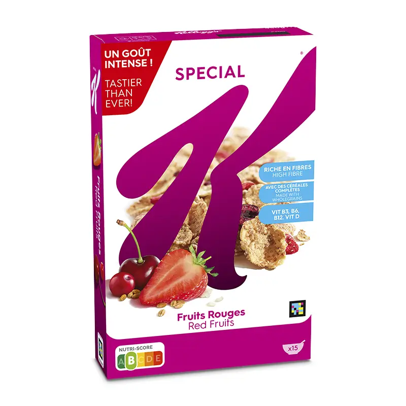 Flingor Special K Red Berries 20 x 450 g från Kelloggs | #53547 | Flingor