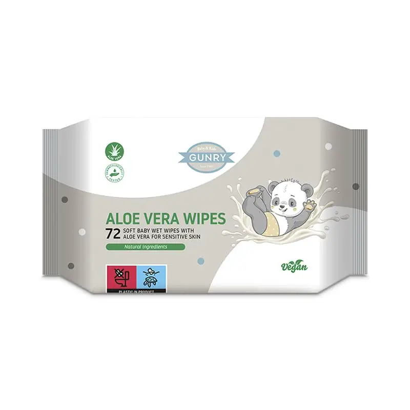 Baby Aloe Vera Wipes 72st 24 x 72 st från Gunry | #060113 | Hygienartiklar