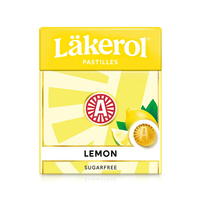 Lemon 48 x 25 g från Läkerol | #1014507 | Halstabletter