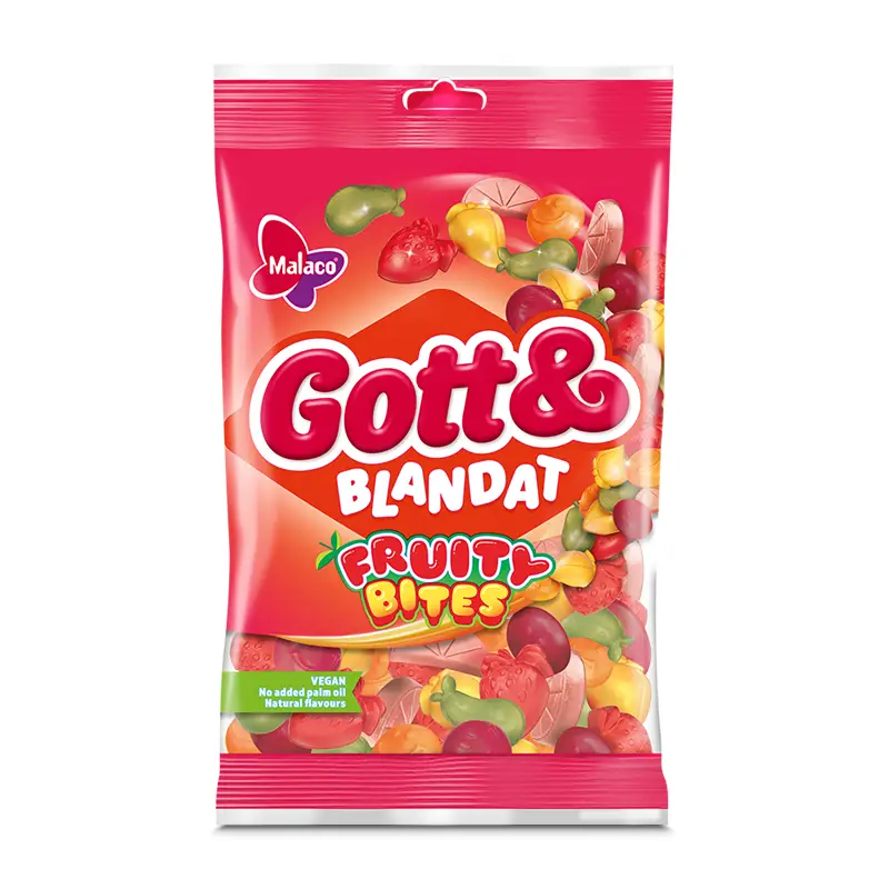 Gott & Blandat Fruity Bites 36 x 130 g från Malaco | #1019296 | Godis