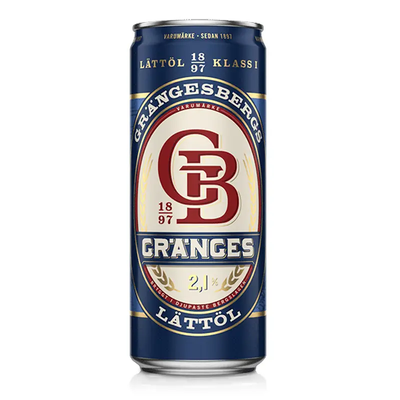 Gränges Lättöl 2.1% 20 x 33 cl från Grängesberg | #1019621 | Öl