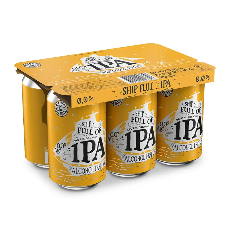 Ship Full of IPA Alkoholfri 6-pack 24 x 33 cl från Brutal Brewing | #1124737 | Öl