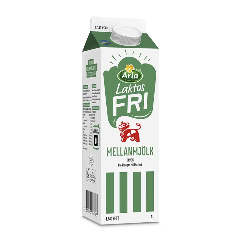 Mellanmjölk Laktosfri 6 x 1 l från Arla | #8429 | Mjölk