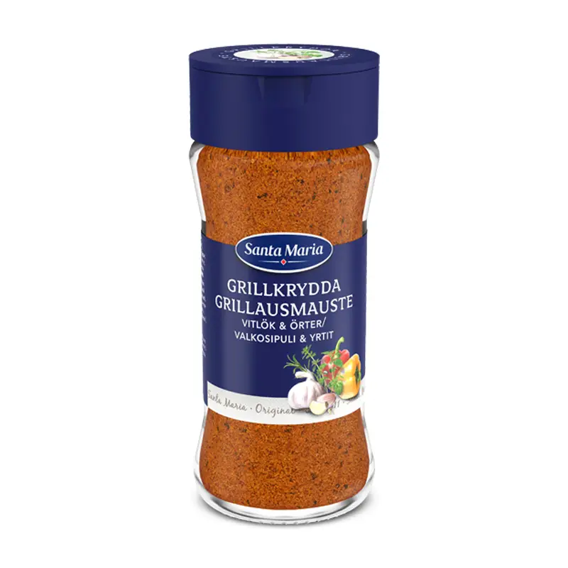Grillkrydda BBQ Garlic & Herbes 6 x 87 g från Santa Maria | #101741 | Kryddor