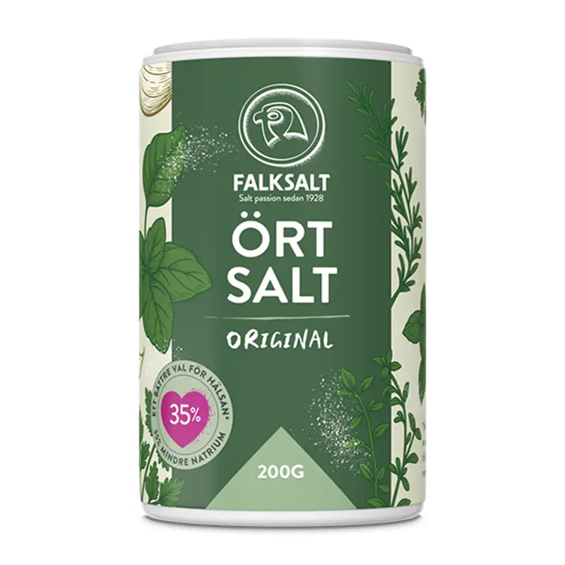 Örtsalt Original 12 x 200 g från Falksalt | #185522 | Kryddor
