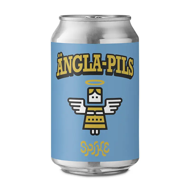Ängla-Pils 4,6% GLUTENFRI 24 x 33 cl från SPIKE Brewery | #0192C33 | Öl