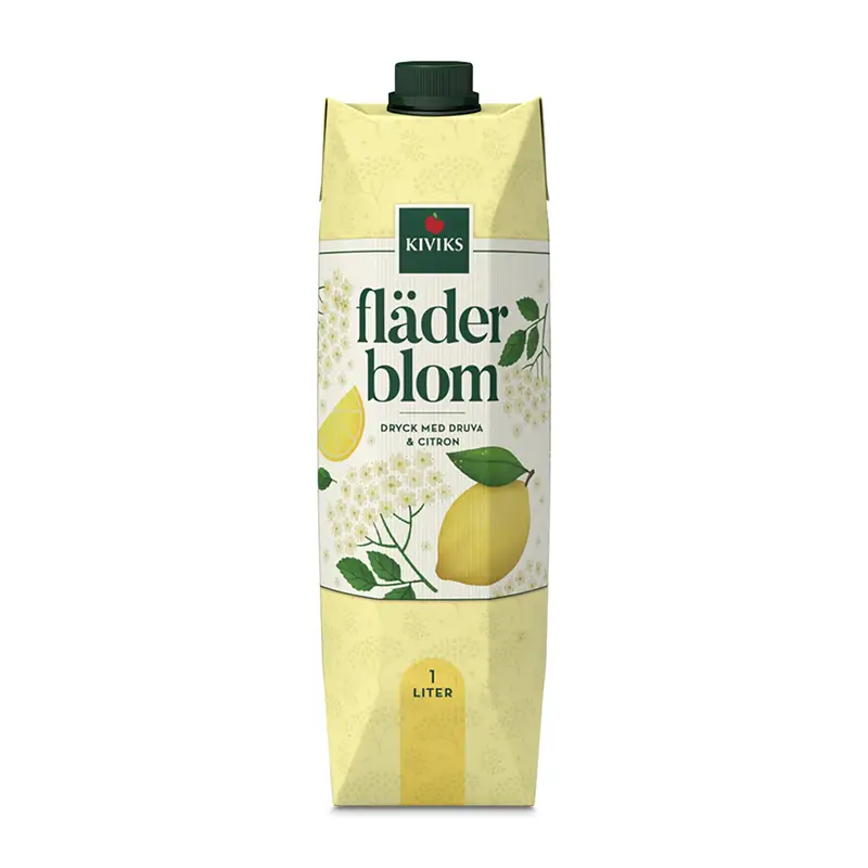 Fläderblomsdryck 10 x 1 l från Kiviks Musteri | #73335 | Fruktdryck