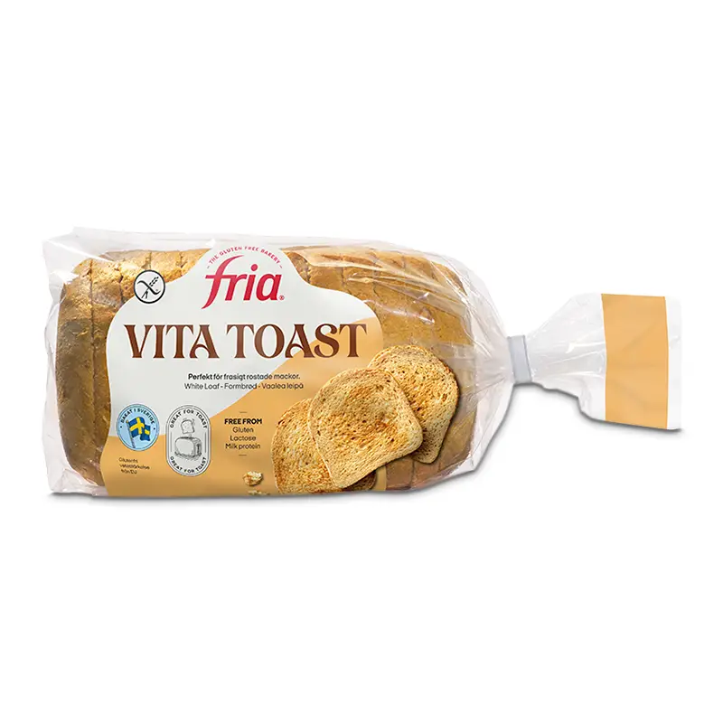 Vita Toast Formbröd Glutenfri 6 x 500 g från FRIA | #2401 | Limpor