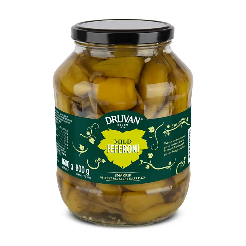 Feferoni Mild 6 x 1.68 kg från Druvan | #1171 | Grönsakskonserv