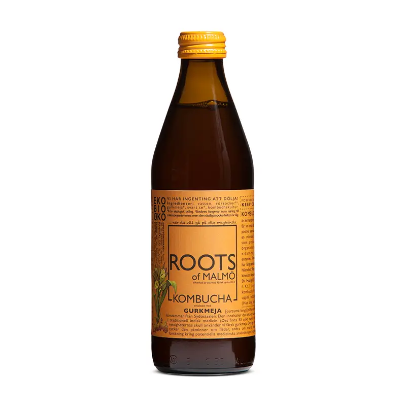 Kombucha Gurkmeja 15 x 33 cl från Roots of Malmö | #002 | Kombucha
