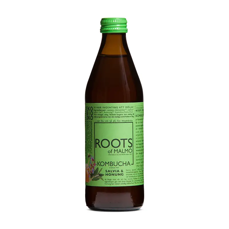 Kombucha Salvia & Honung 15 x 33 cl från Roots of Malmö | #009 | Kombucha