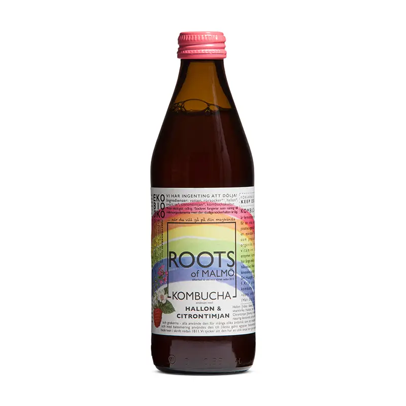 Kombucha Hallon & Citrontimjan 15 x 33 cl från Roots of Malmö | #013 | Kombucha