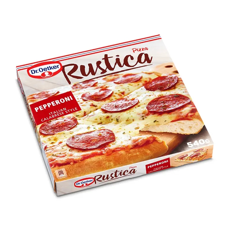 Rustica Pepperoni Calabrese 6 x 540 g från Dr Oetker | #1-28-590000 | Pizza