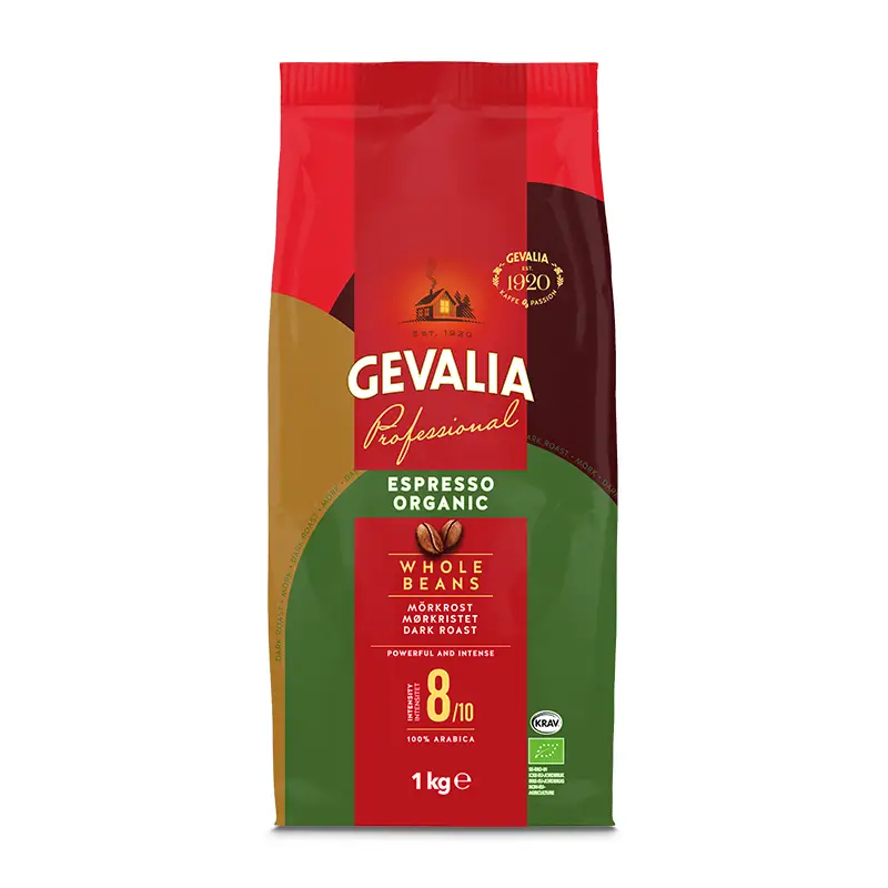 Professional Organic Hela Bönor 8 x 1 kg från Gevalia | #4039487 | Kaffe
