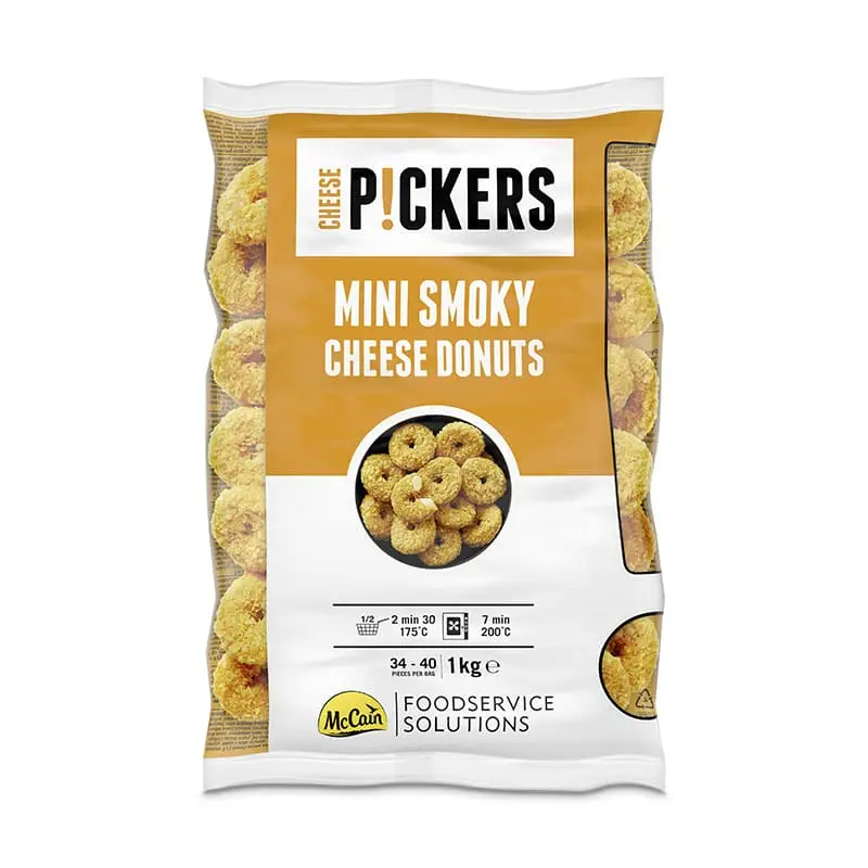 Mini Smoky Cheese Donuts 6 x 1000 g från McCain | #1000011543 | Måltids komponenter