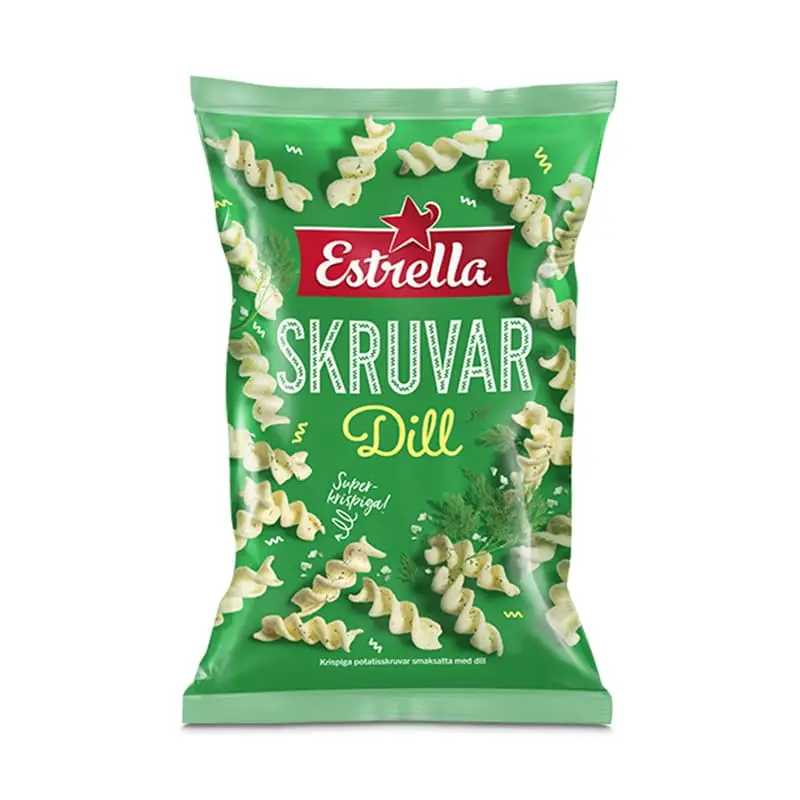 Dillskruvar 12 x 80 g från Estrella | #10001751 | Ostbågar & Former