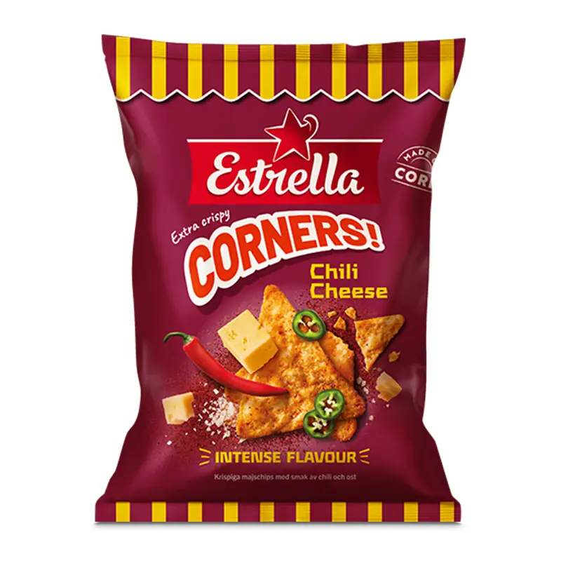 Corners Chili Cheese 10 x 160 g från Estrella | #10002021 | Chips