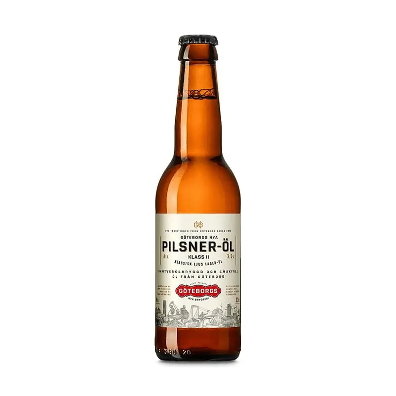 GBG Nya Pilsner Öl 3,5% 24 x 33 cl från Göteborgs Nya Bryggeri | #10007 | Öl
