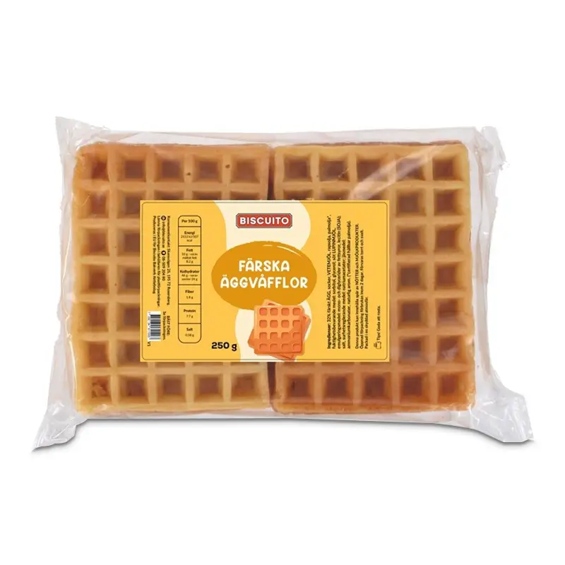 Färska Äggvåfflor 12 x 250 g från Biscuito | #1001 | Pannkakor, Plättar & Våfflor