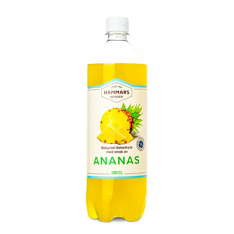 Ananassoda 8 x 1 l från Hammars Bryggeri | #10015 | Läsk & Soda