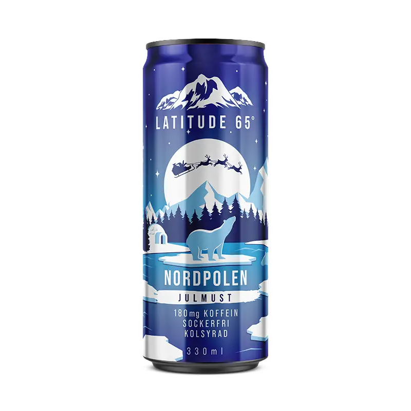 Nordpolen 24 x 33 cl från Latitude65 | #101-B | Energidrycker