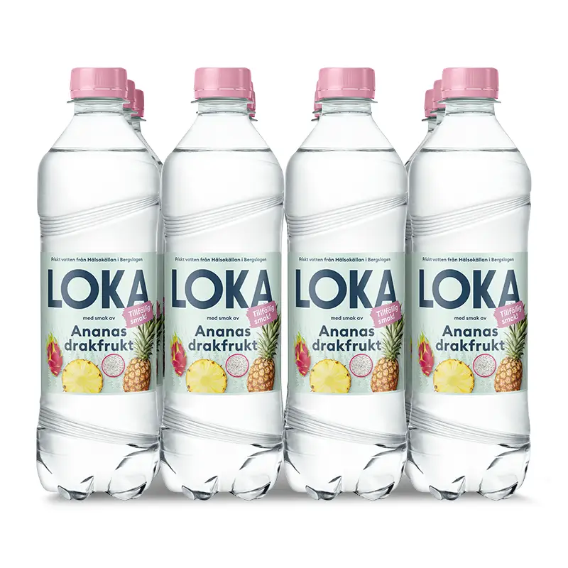 Loka Ananas Drakfrukt 12 x 50 cl från Loka | #1011045 | Vatten