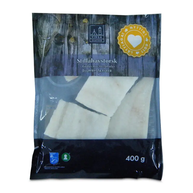 Torskfilé Stillahavs 25 x 400 g från Vinga SeaFood | #101359 | Fisk