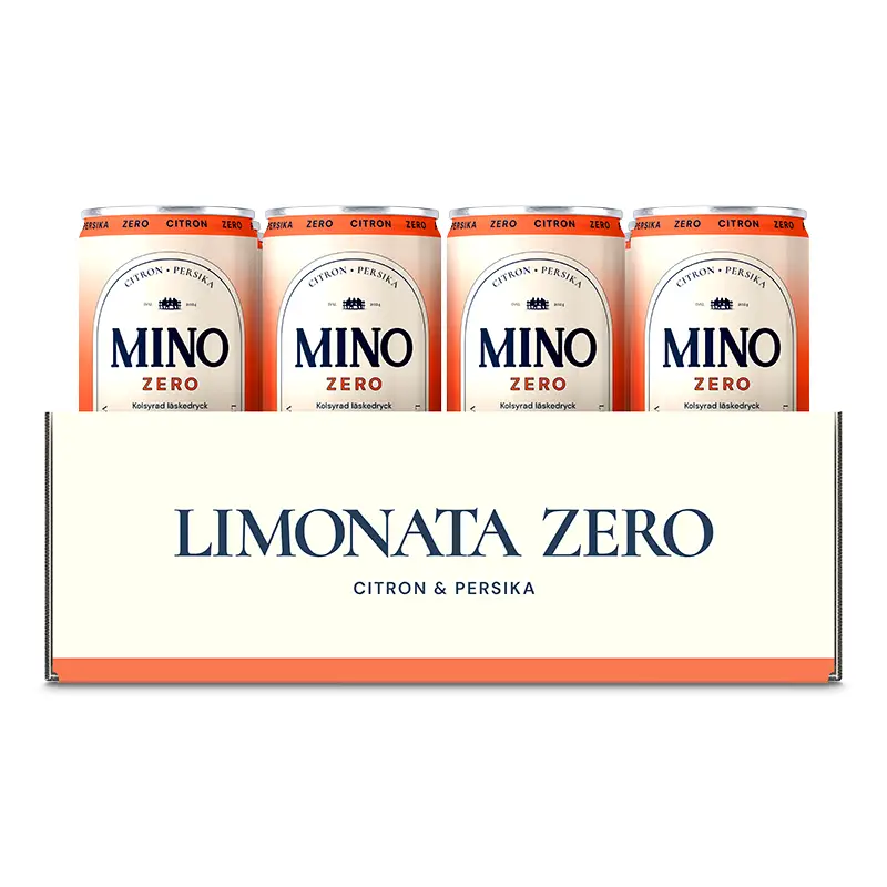 Citron Persika Zero 12 x 33 cl från Mino | #1014521 | Lemonad