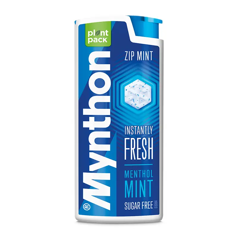 Mynthon Zip Mint 18 x 30 g från Cloetta | #1014959B | Halstabletter