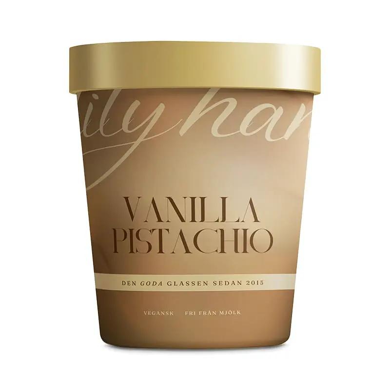 Vanilla Pistachio Glass 6 x 465 ml från Lily & Hanna | #10153 | Kulglass