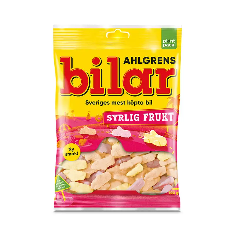 Ahlgrens Bilar Syrlig Frukt 42 x 100 g från Ahlgrens Bilar | #1017674 | Godis