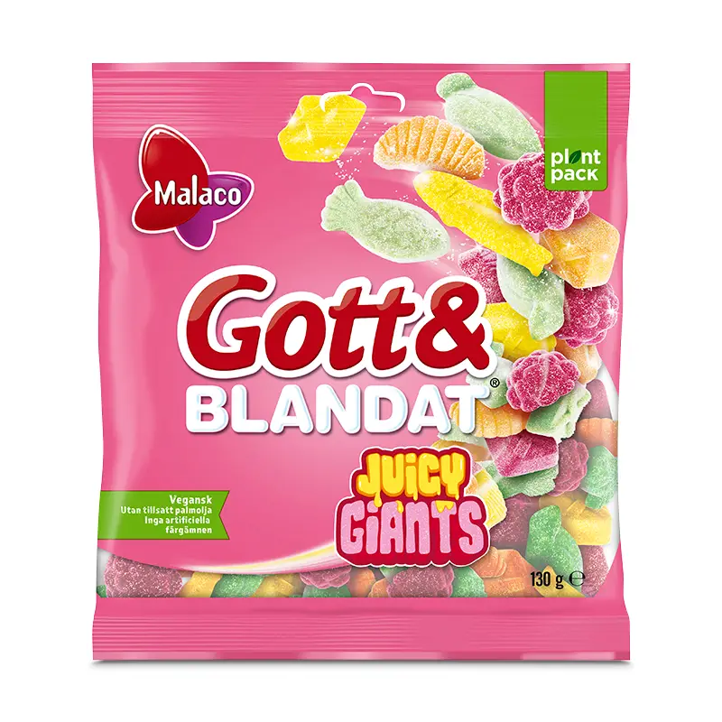 Gott & Blandat Juicy Giants 27 x 130 g från Malaco | #1018825 | Godis