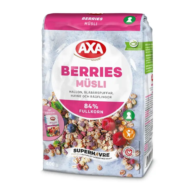 Berries Müsli 8 x 600 g från AXA | #102347 | Müsli