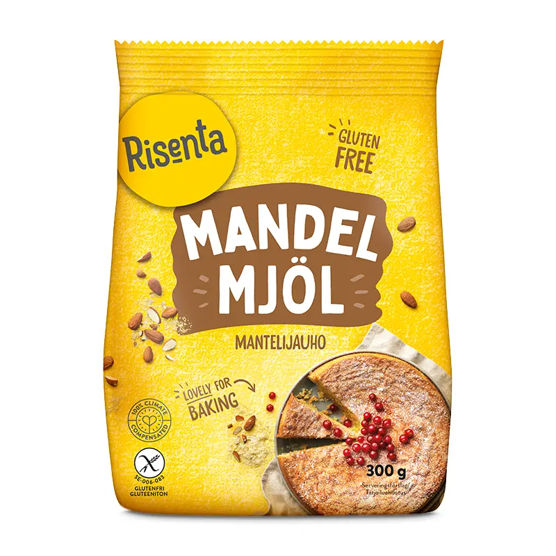 Mandelmjöl 6 x 300 g från Risenta | #102371 | Bakprodukter