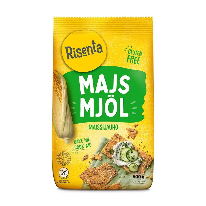 Majsmjöl 6 x 500 g från Risenta | #102469 | Bakprodukter