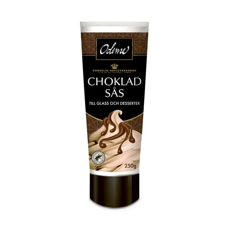 Chokladsås 12 x 250 g från Odense | #102802 | Glassås & Strössel