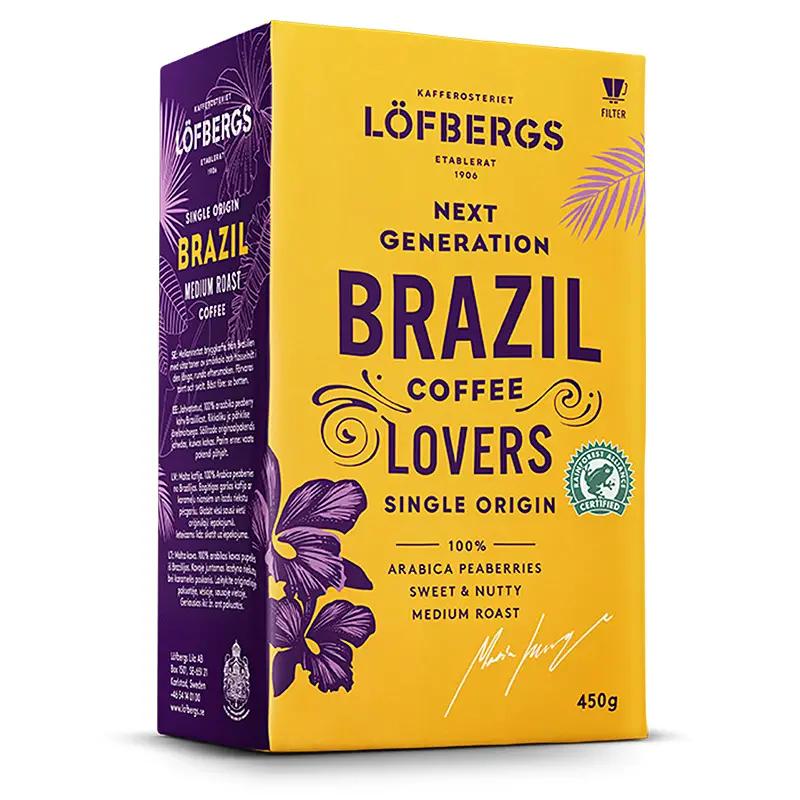 Brazil RA Bryggkaffe 12 x 450 g från Löfbergs | #10353 | Kaffe
