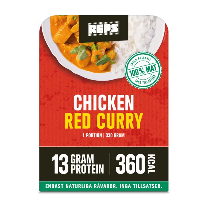 Chicken Red Curry 20 x 330 g från REPS | #10564 | Färdiglagade måltider