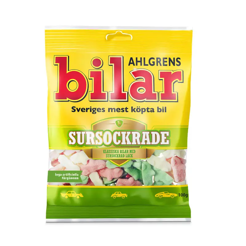 Ahlgrens Bilar Sursockrade 42 x 100 g från Ahlgrens Bilar | #1014155 | Godis