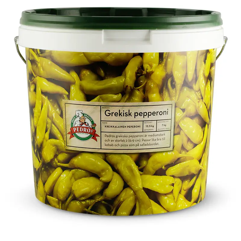 Peperoni 1 x 12.5 kg från Pedros | #10667 | Grönsakskonserv
