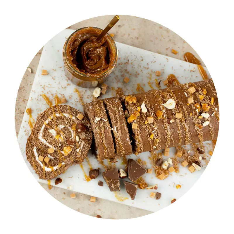 Drömrulltårta Karamell Laktosfri 5 x 360 g från Delicato | #1067 | Mjuka kakor